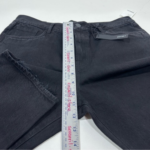 J BRAND Ruby Fleur Noir Black High Rise Crop Cigarette - Picture 8 of 10